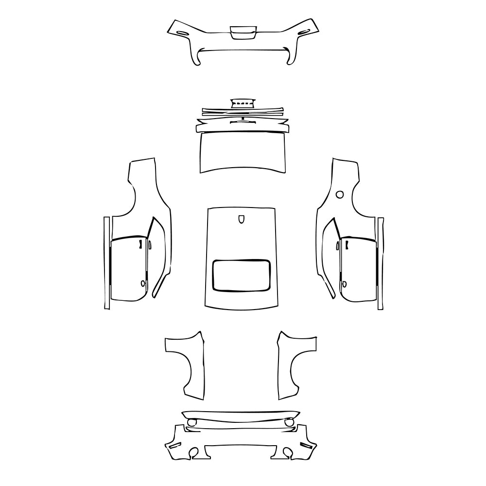 Pre-Cut PPF Dodge Challenger Standard body GT 2021 - PPF-Kits