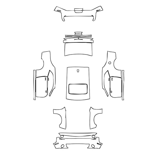 Pre-Cut PPF Dodge Challenger Standard body GT 2022 - PPF-Kits