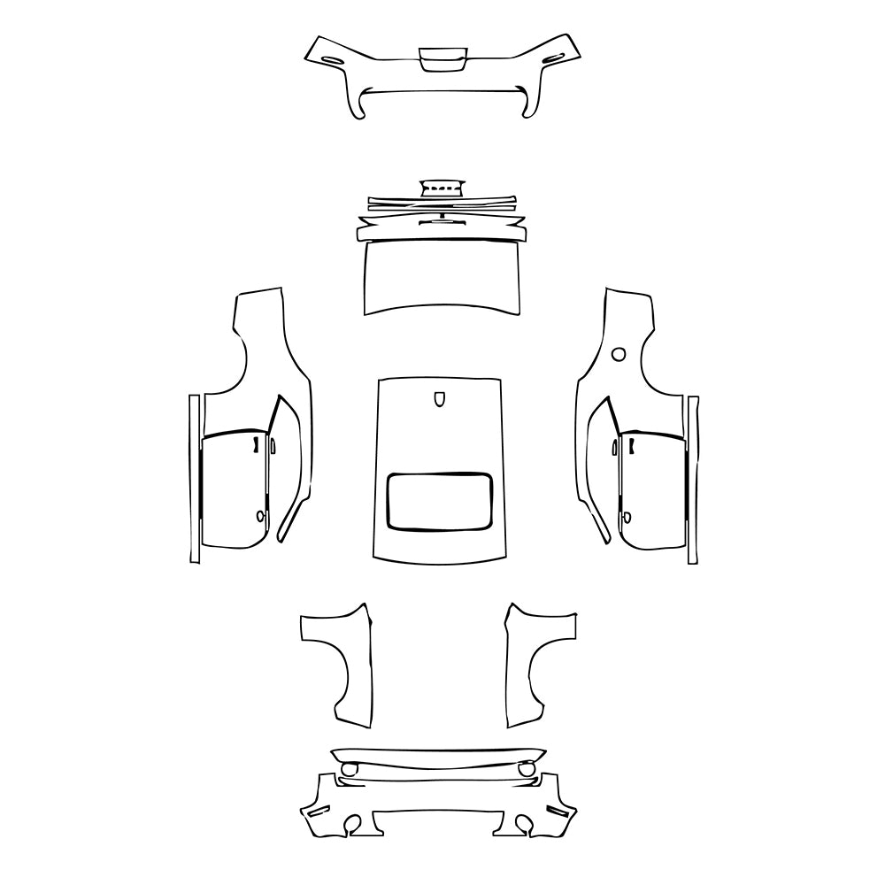 Pre-Cut PPF Dodge Challenger Standard body R T 2023 - PPF-Kits