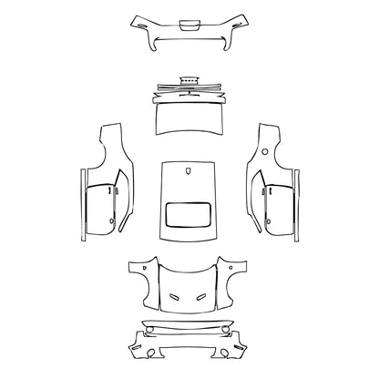 Pre-Cut PPF Dodge Challenger Standard body R T SCAT PACK 2016 - PPF-Kits