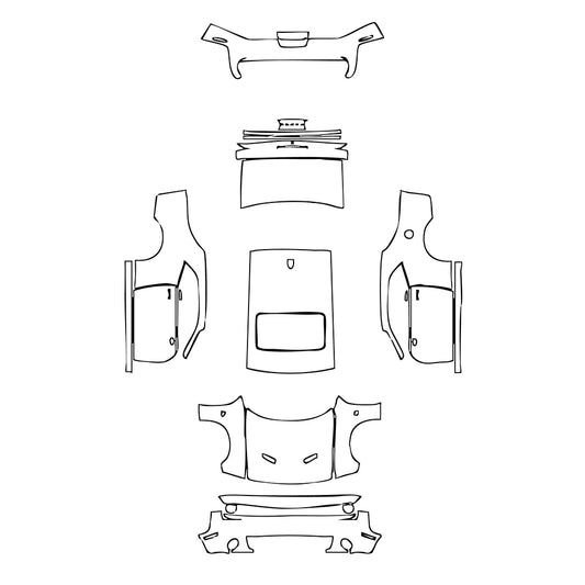 Pre-Cut PPF Dodge Challenger Standard body R T SCAT PACK 2016 - PPF-Kits
