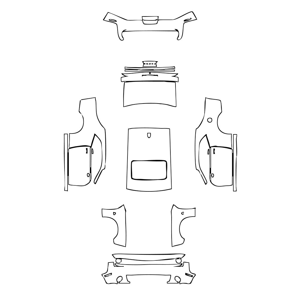 Pre-Cut PPF Dodge Challenger Standard body R T SCAT PACK 2019 - PPF-Kits