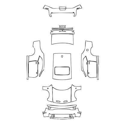 Pre-Cut PPF Dodge Challenger Standard body SRT HELLCAT 2022 - PPF-Kits