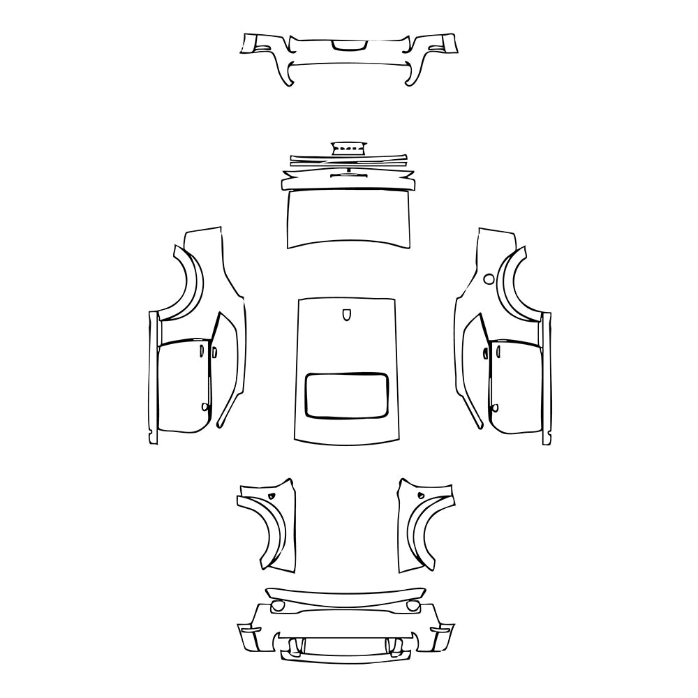 Pre-Cut PPF Dodge Challenger Widebody R T SCAT PACK 2021 - PPF-Kits