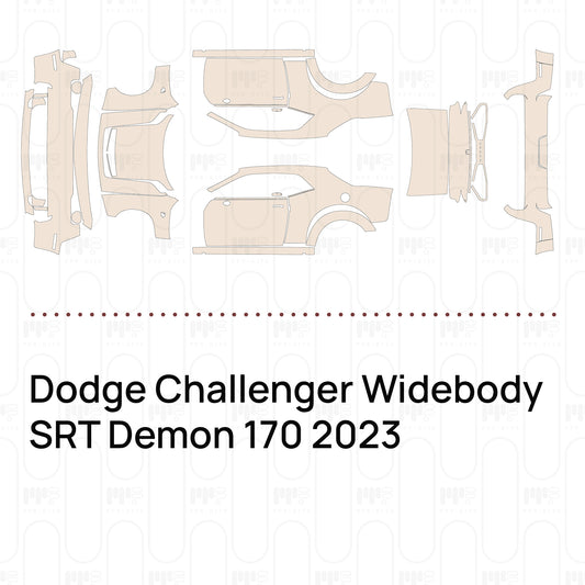 Voorgesneden PPF Dodge Challenger Widebody SRT Demon 170 2023