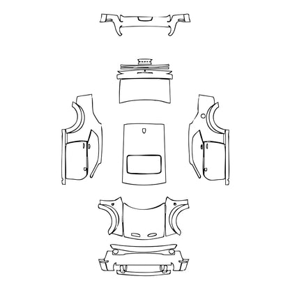 Pre-Cut PPF Dodge Challenger Widebody SRT HELLCAT REDEYE 2022 - PPF-Kits