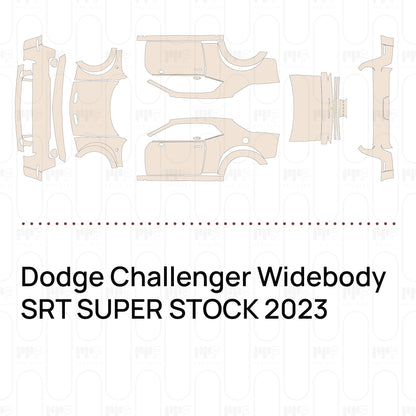 Voorgesneden PPF Dodge Challenger Widebody SRT SUPER STOCK 2023