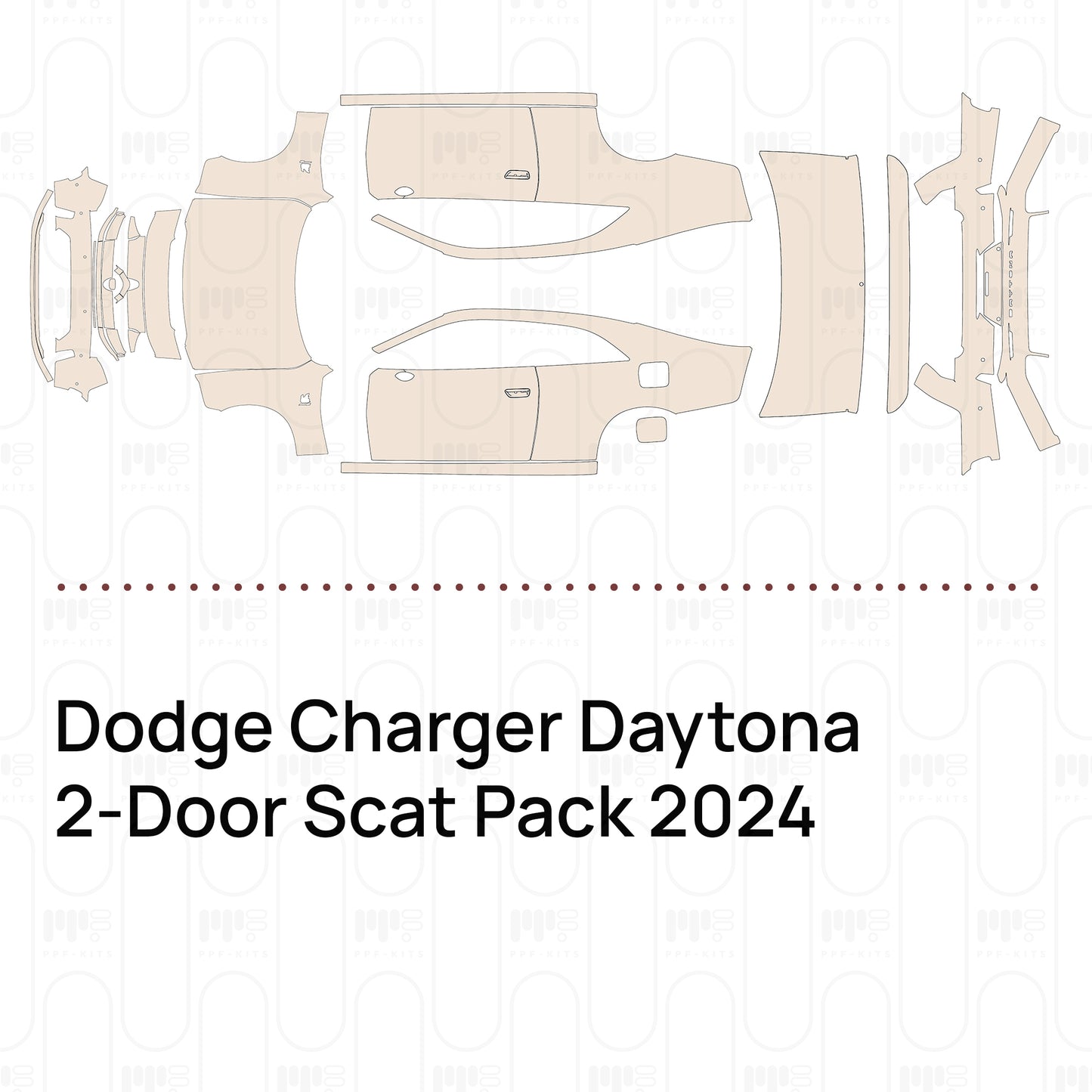 Voorgesneden PPF Dodge Charger Daytona 2-Door Scat Pack 2024