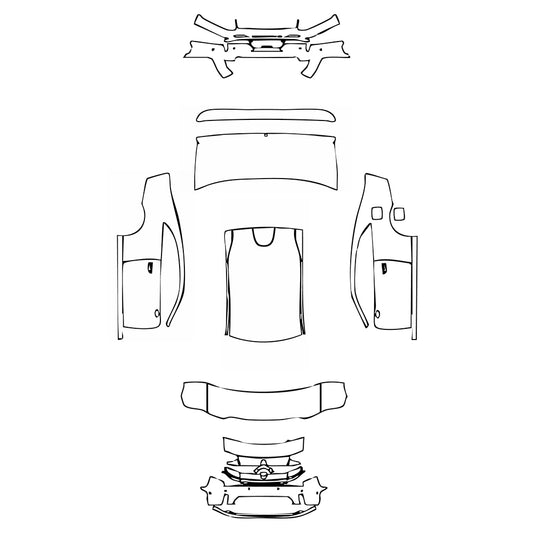 Pre-Cut PPF Dodge Charger Daytona 2-Door Scat Pack 2025 - PPF-Kits