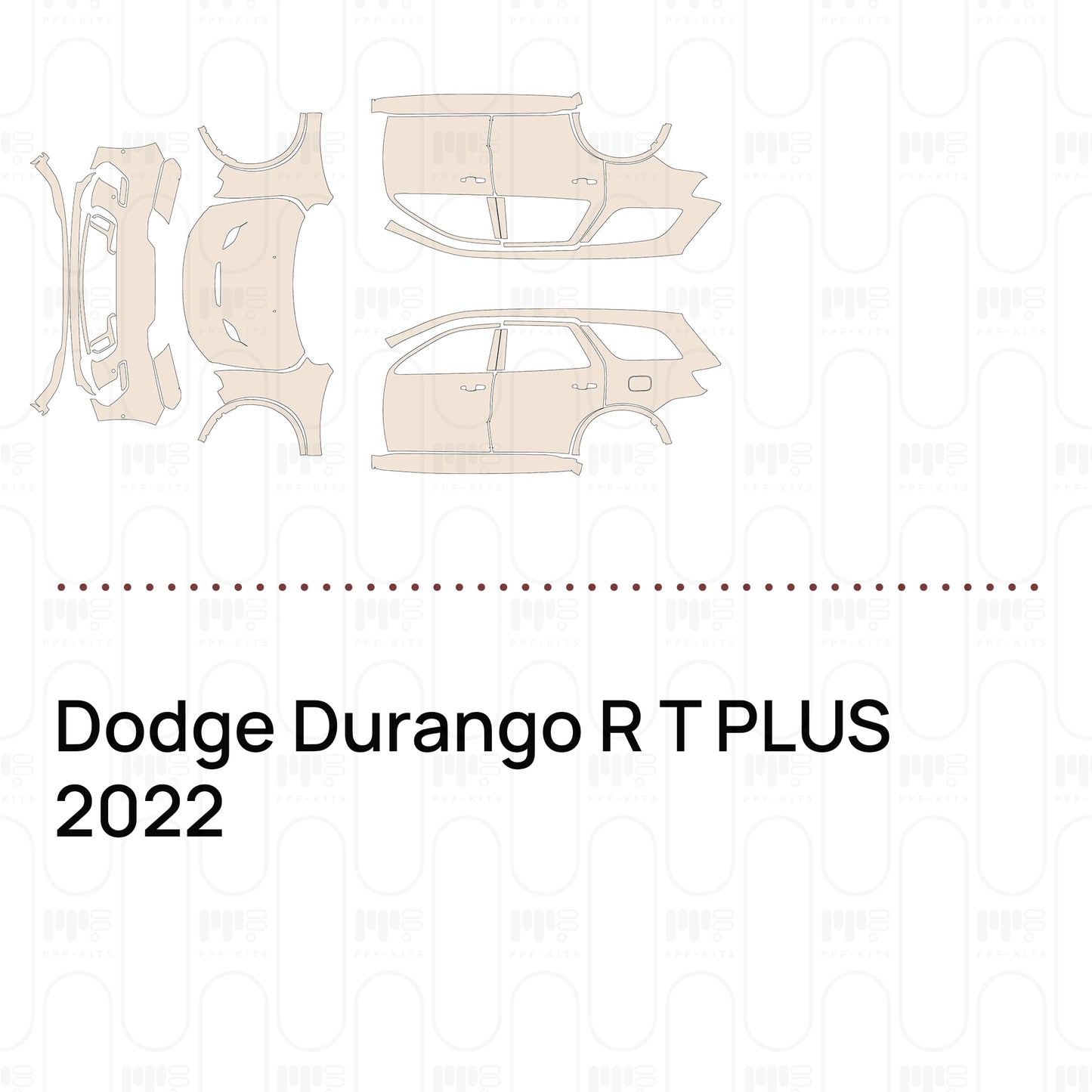Voorgesneden PPF Dodge Durango R T PLUS 2022