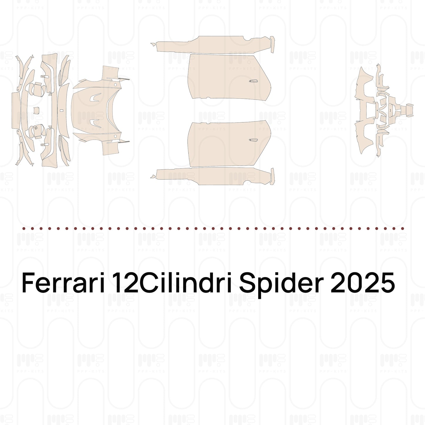 Voorgesneden PPF Ferrari 12Cilindri Spider 2025