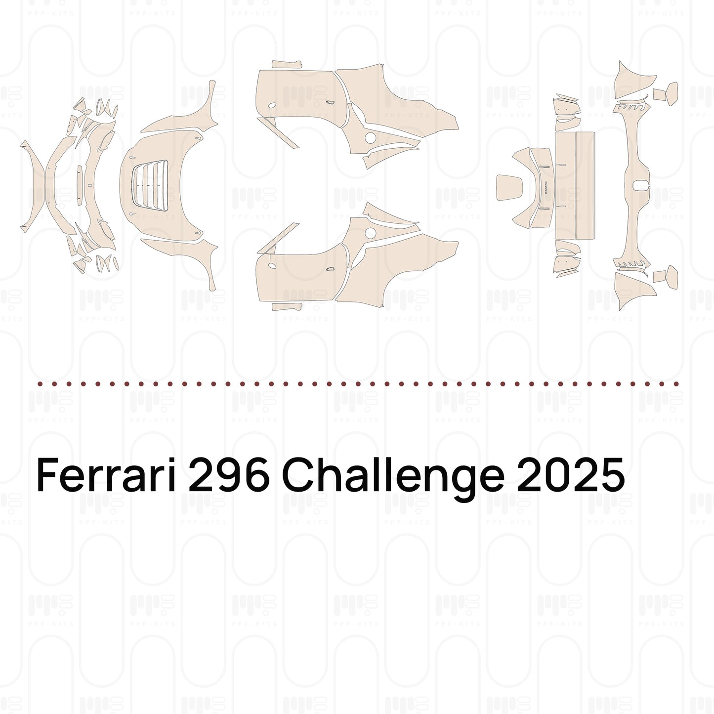 Voorgesneden PPF Ferrari 296 Challenge 2025