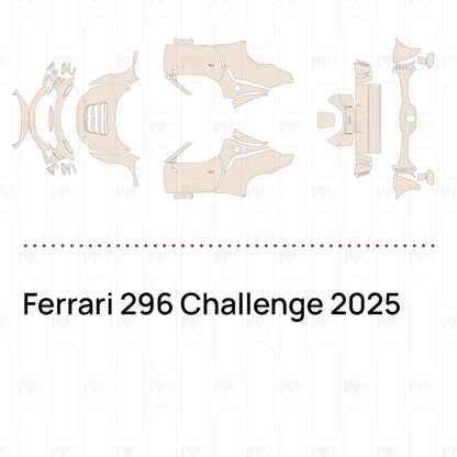 Voorgesneden PPF Ferrari 296 Challenge 2025