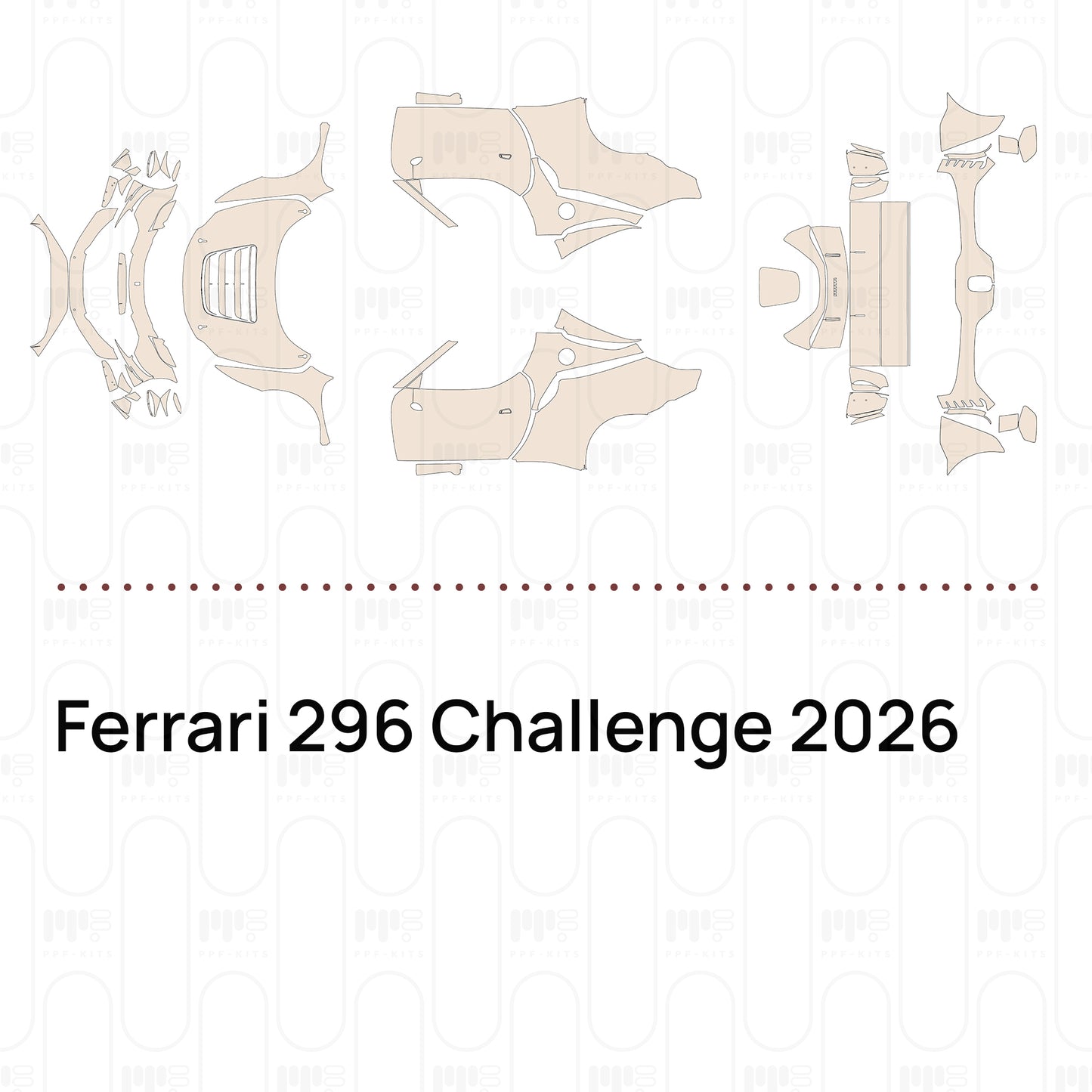 Voorgesneden PPF Ferrari 296 Challenge 2026