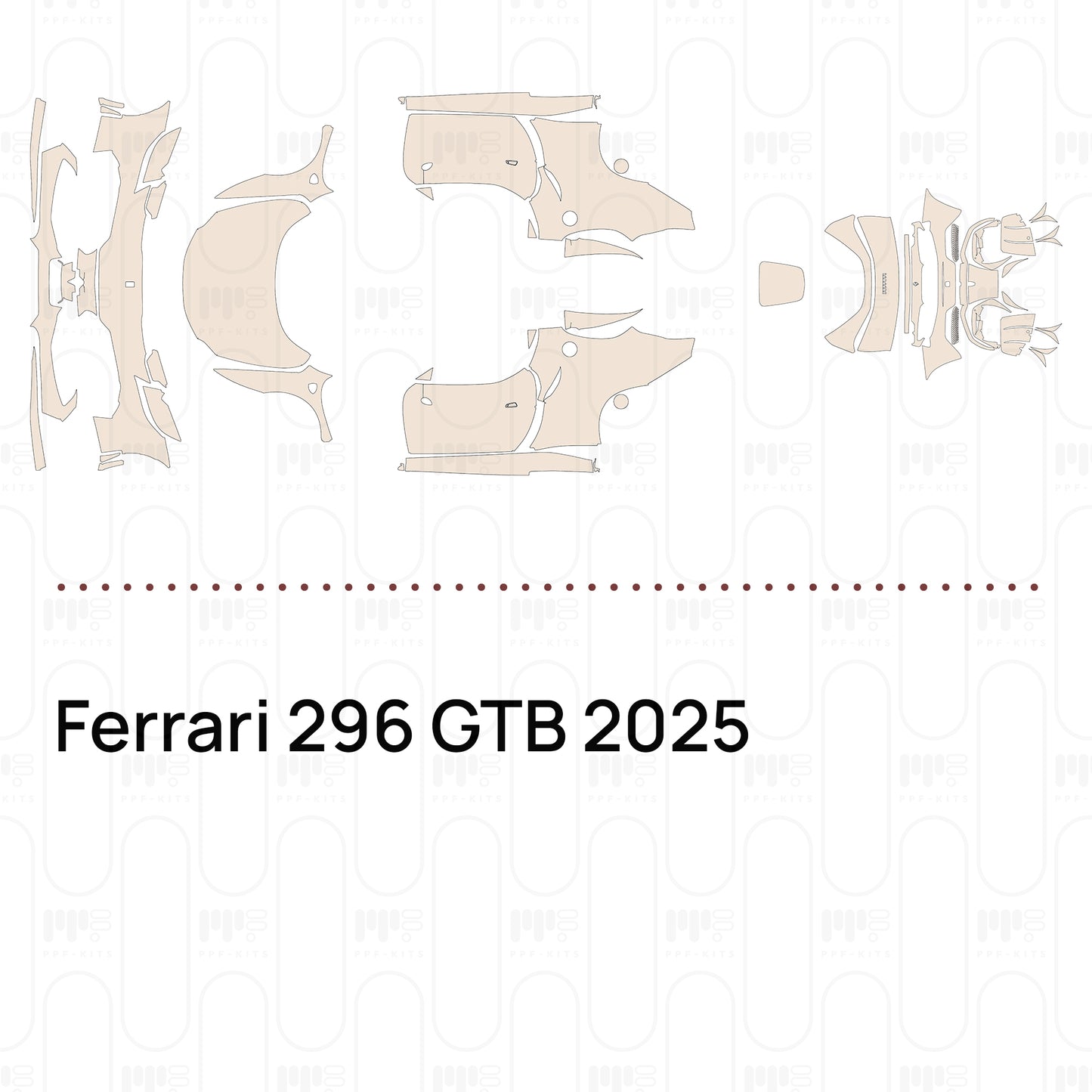 Voorgesneden PPF Ferrari 296 GTB 2025