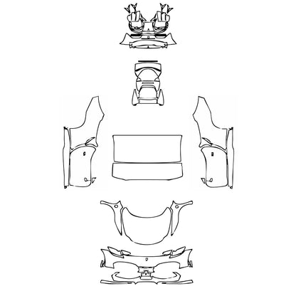 Pre-Cut PPF Ferrari 296 GTS 2022 - PPF-Kits