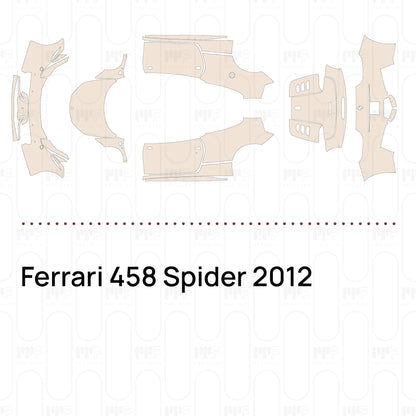 Voorgesneden PPF Ferrari 458 Spider 2012