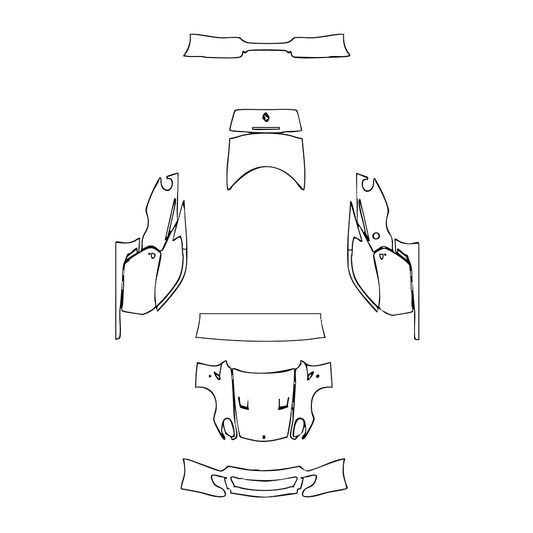 Pre-Cut PPF Ferrari 599 GTB Fiorano 2006 - PPF-Kits