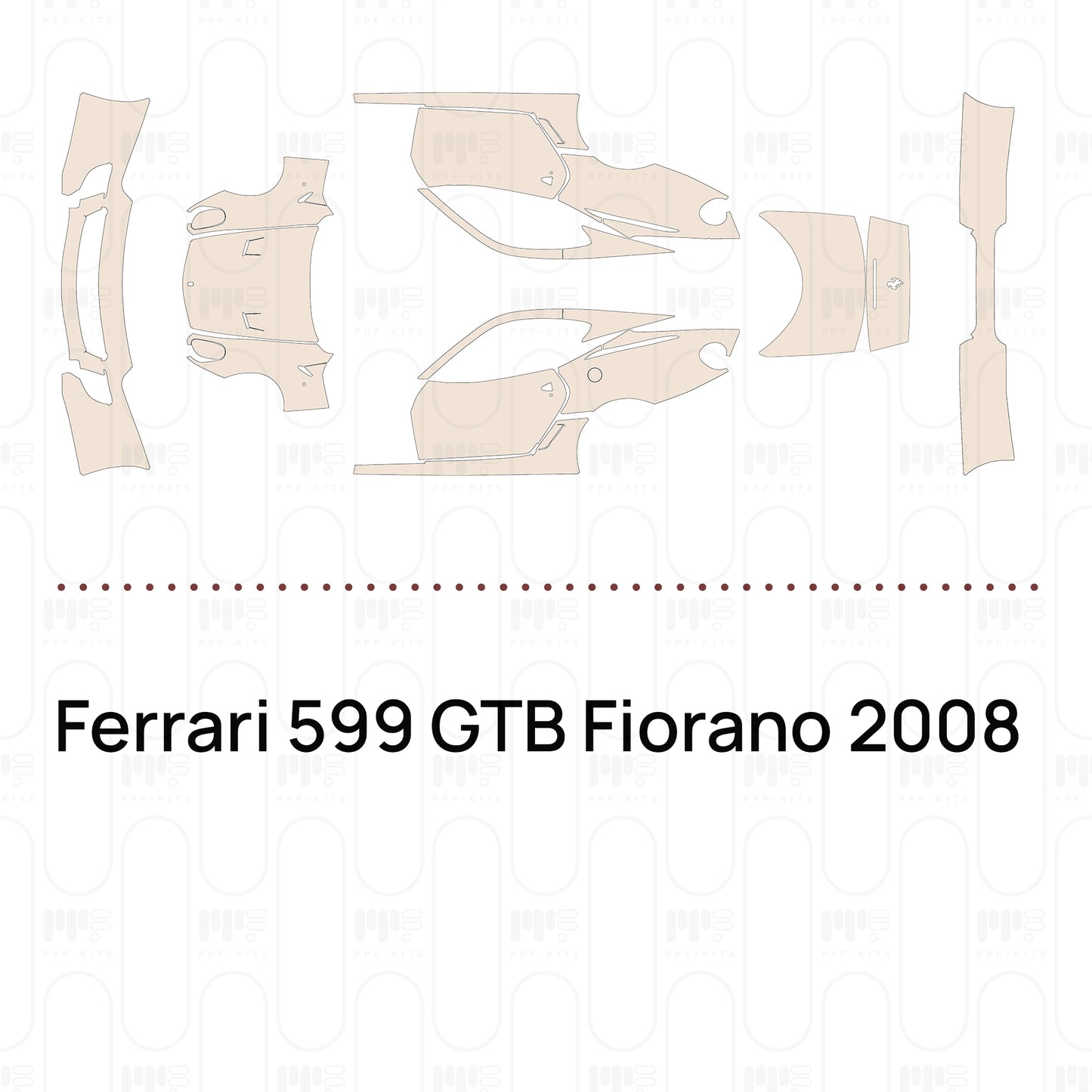 Voorgesneden PPF Ferrari 599 GTB Fiorano 2008