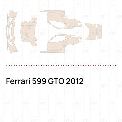 Voorgesneden PPF Ferrari 599 GTO 2012
