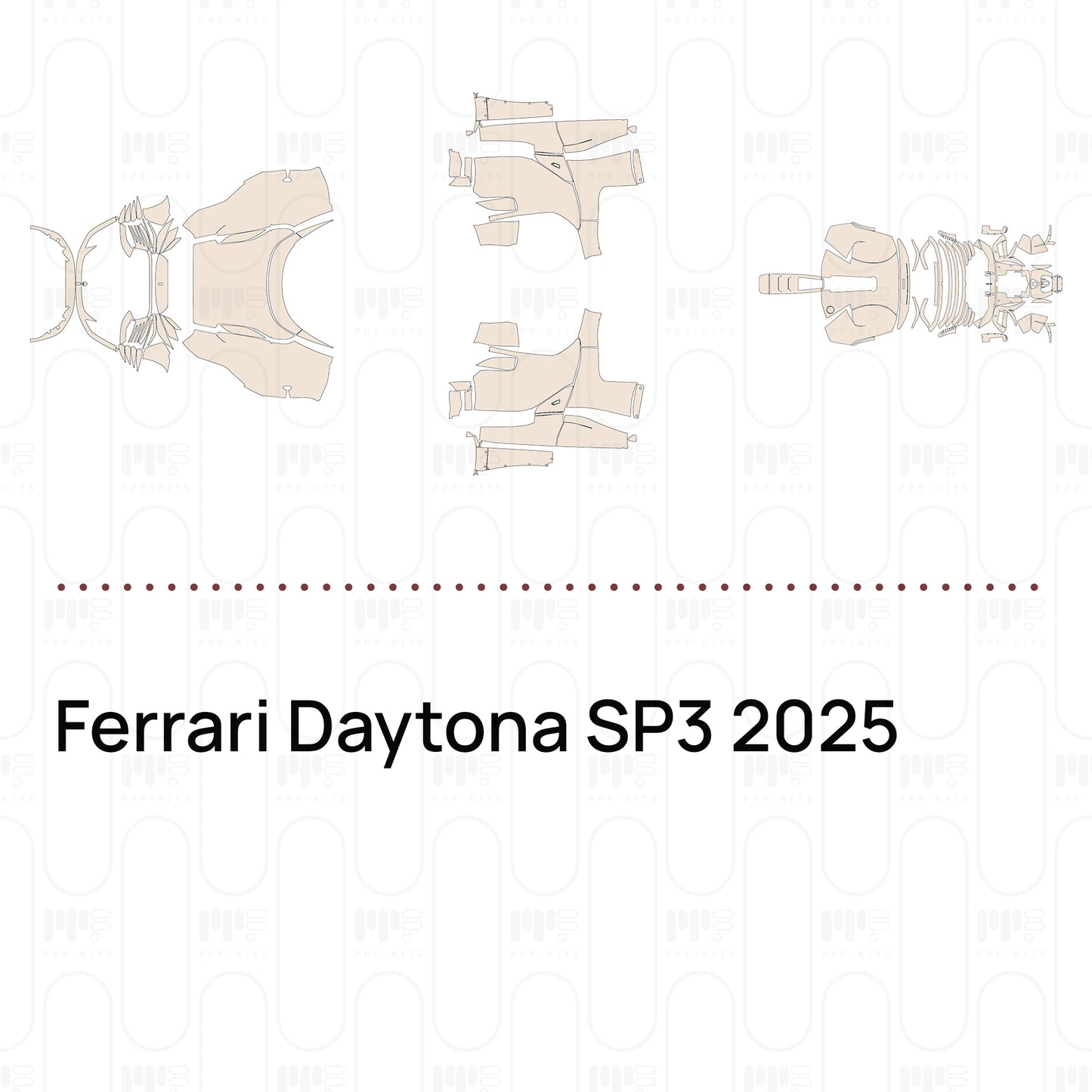 Voorgesneden PPF Ferrari Daytona SP3 2025