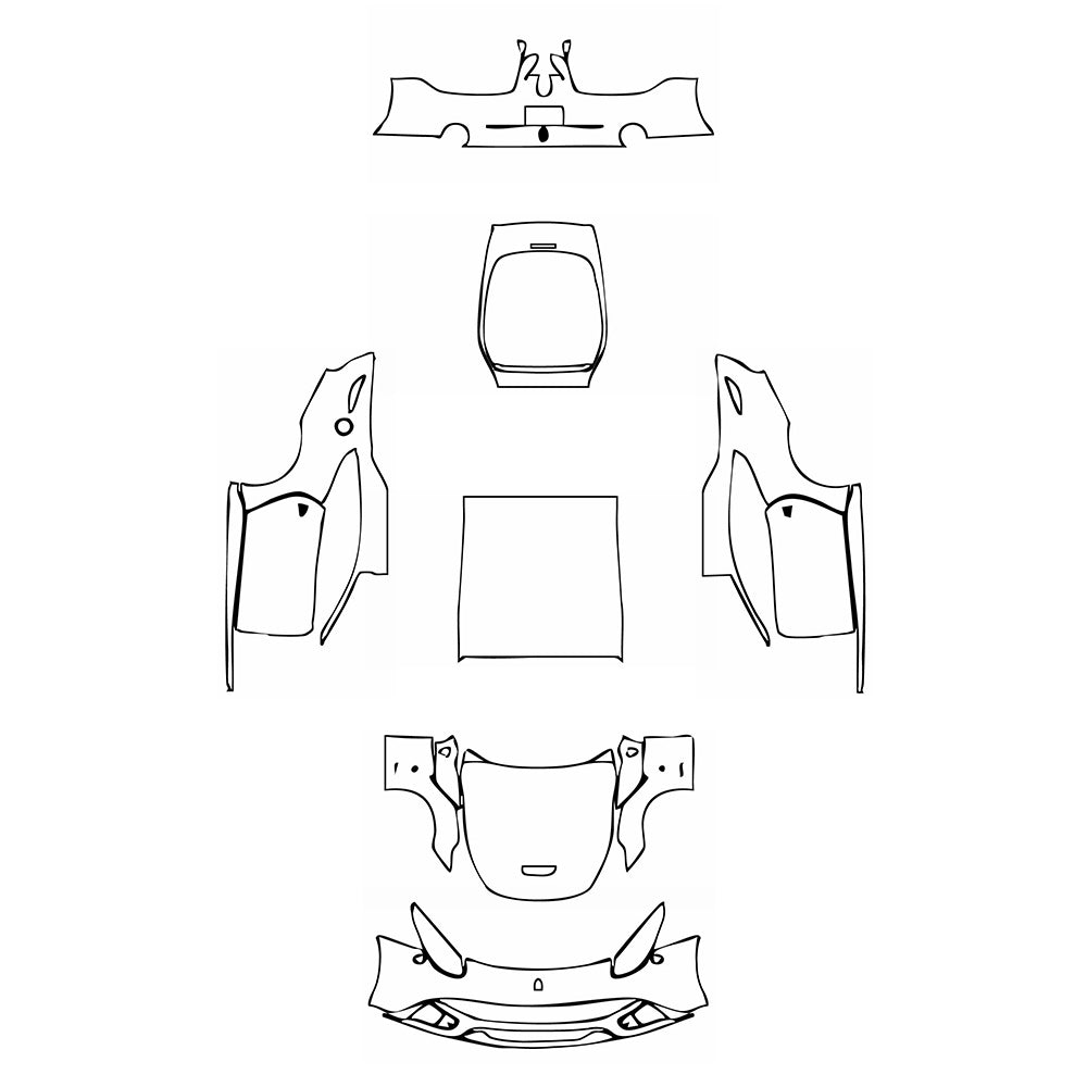 Pre-Cut PPF Ferrari F12 F12berlinetta 2016 - PPF-Kits