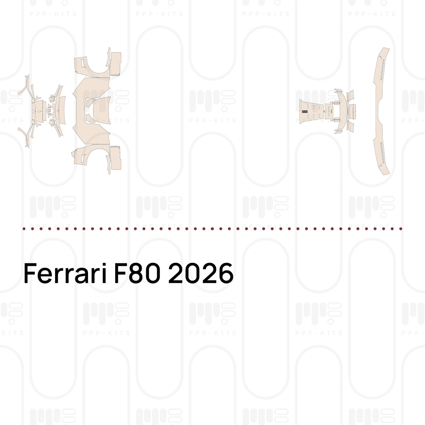 Voorgesneden PPF Ferrari F80 2026