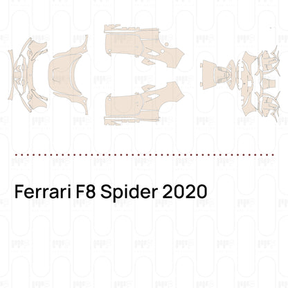 Voorgesneden PPF Ferrari F8 Spider 2020