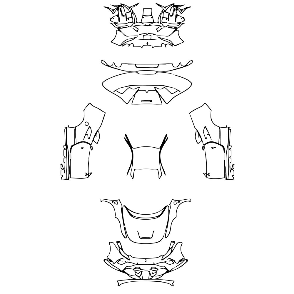 Pre-Cut PPF Ferrari F8 Tributo 2019 - PPF-Kits