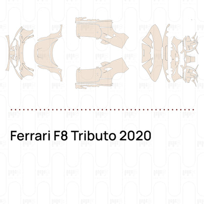 Voorgesneden PPF Ferrari F8 Tributo 2020