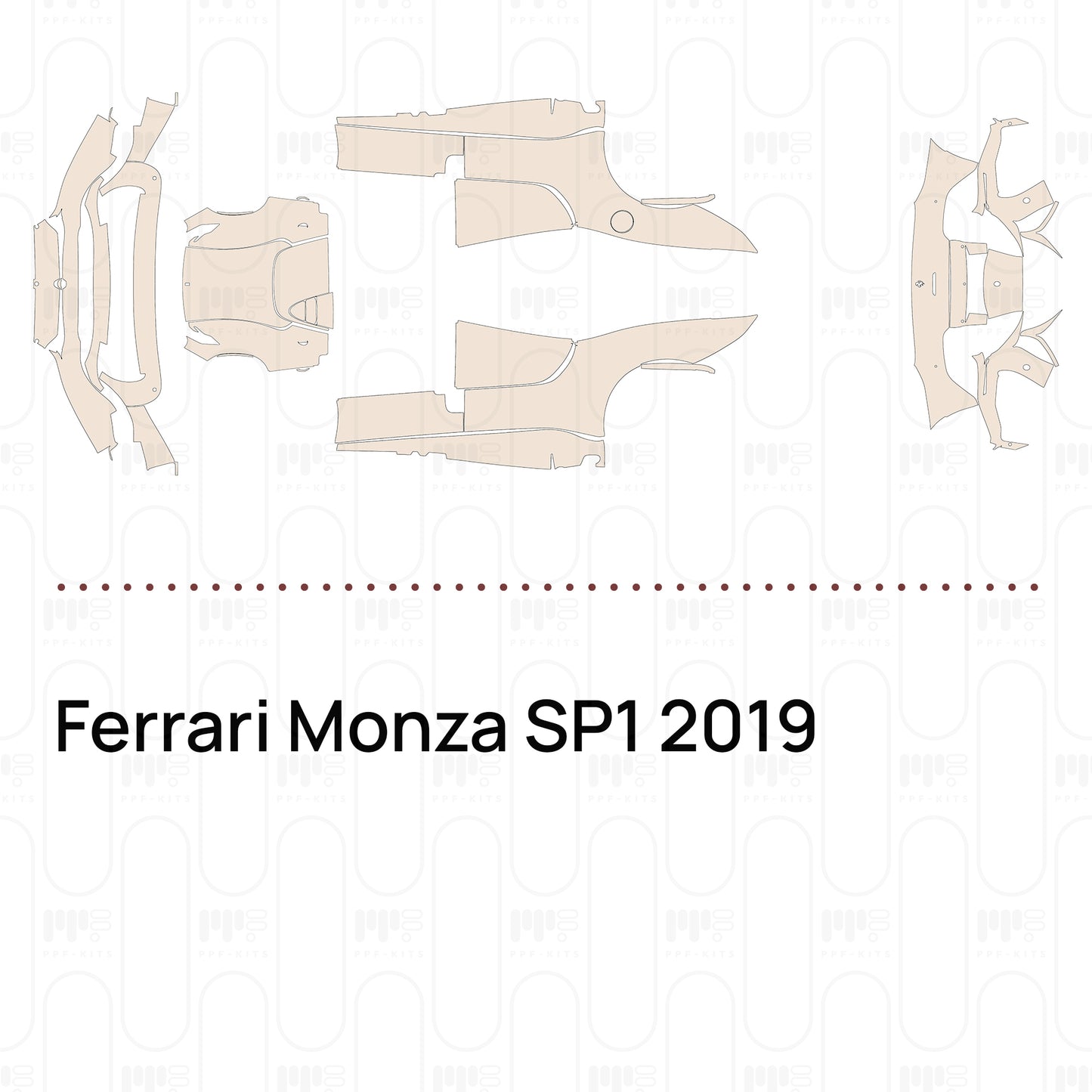 Voorgesneden PPF Ferrari Monza SP1 2019