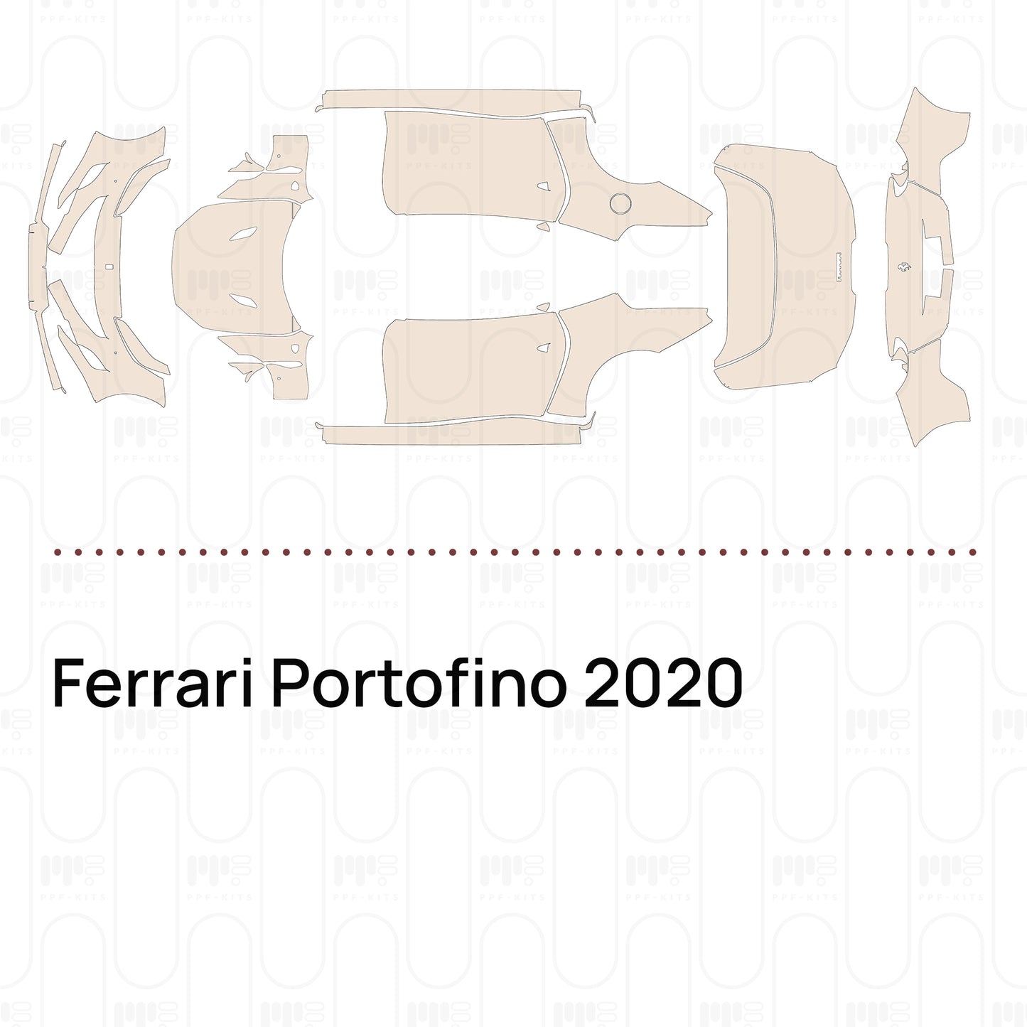 Voorgesneden PPF Ferrari Portofino 2020
