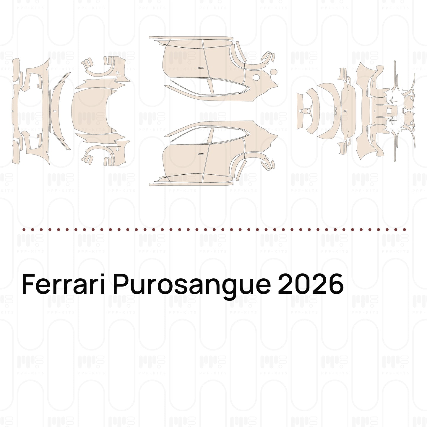 Voorgesneden PPF Ferrari Purosangue 2026