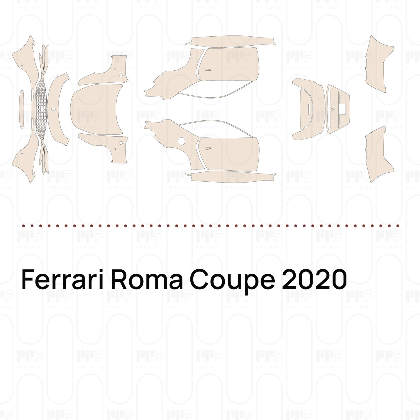 Voorgesneden PPF Ferrari Roma Coupe 2020