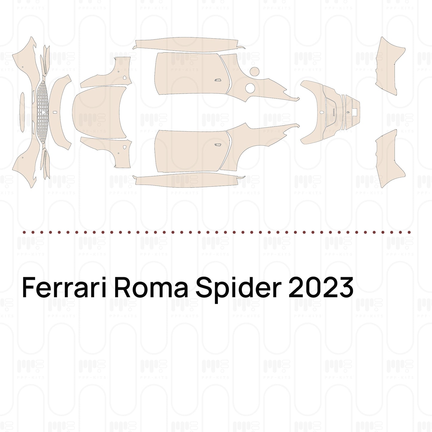 Voorgesneden PPF Ferrari Roma Spider 2023