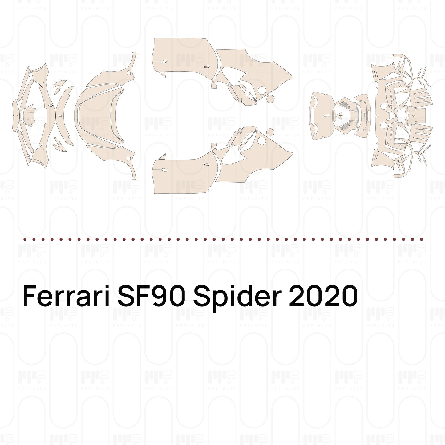 Voorgesneden PPF Ferrari SF90 Spider 2020