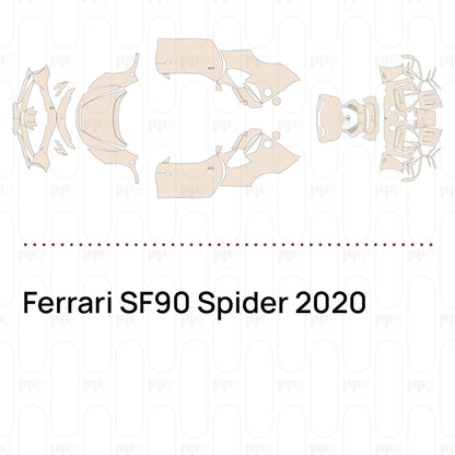 Voorgesneden PPF Ferrari SF90 Spider 2020