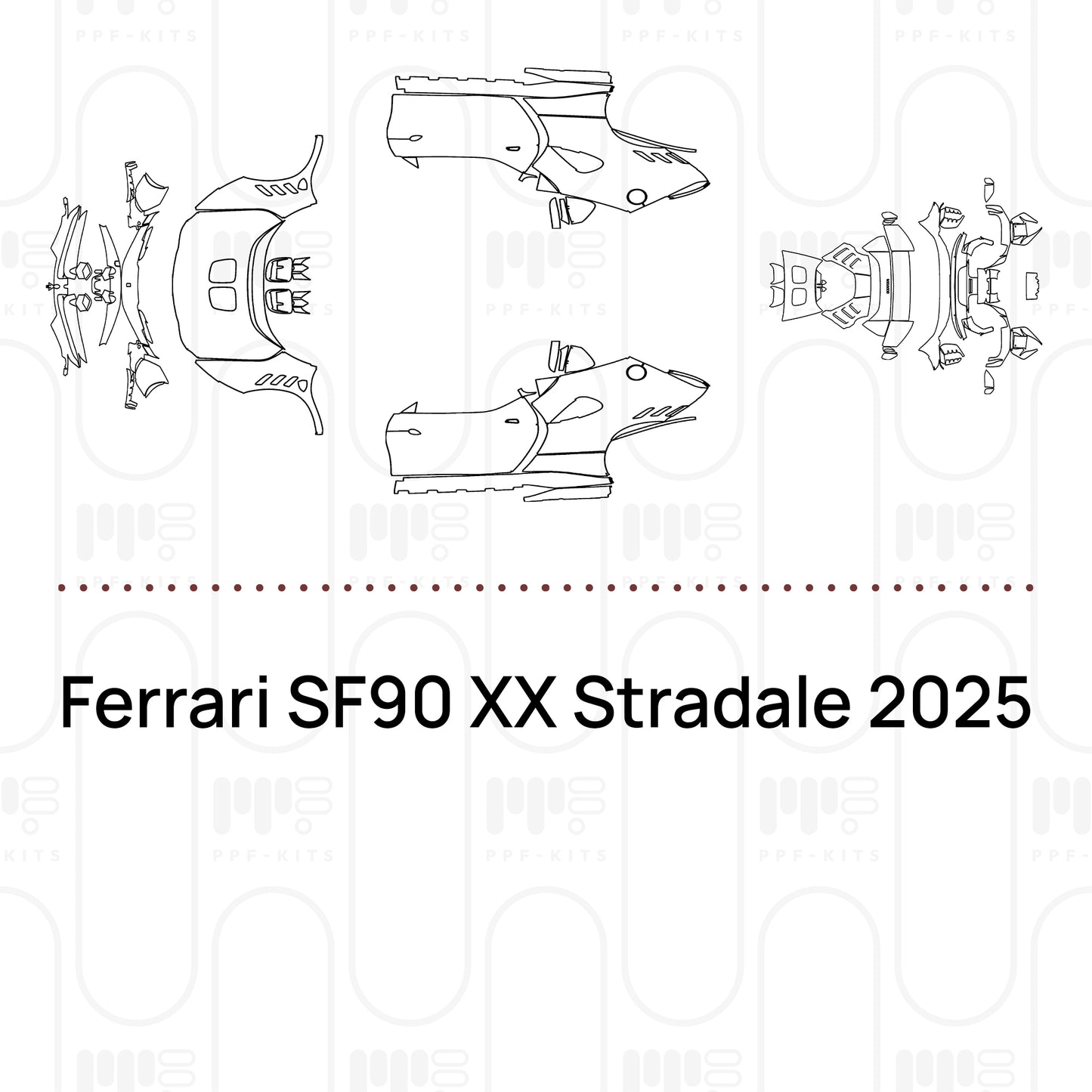 Voorgesneden PPF Ferrari SF90 XX Stradale 2025