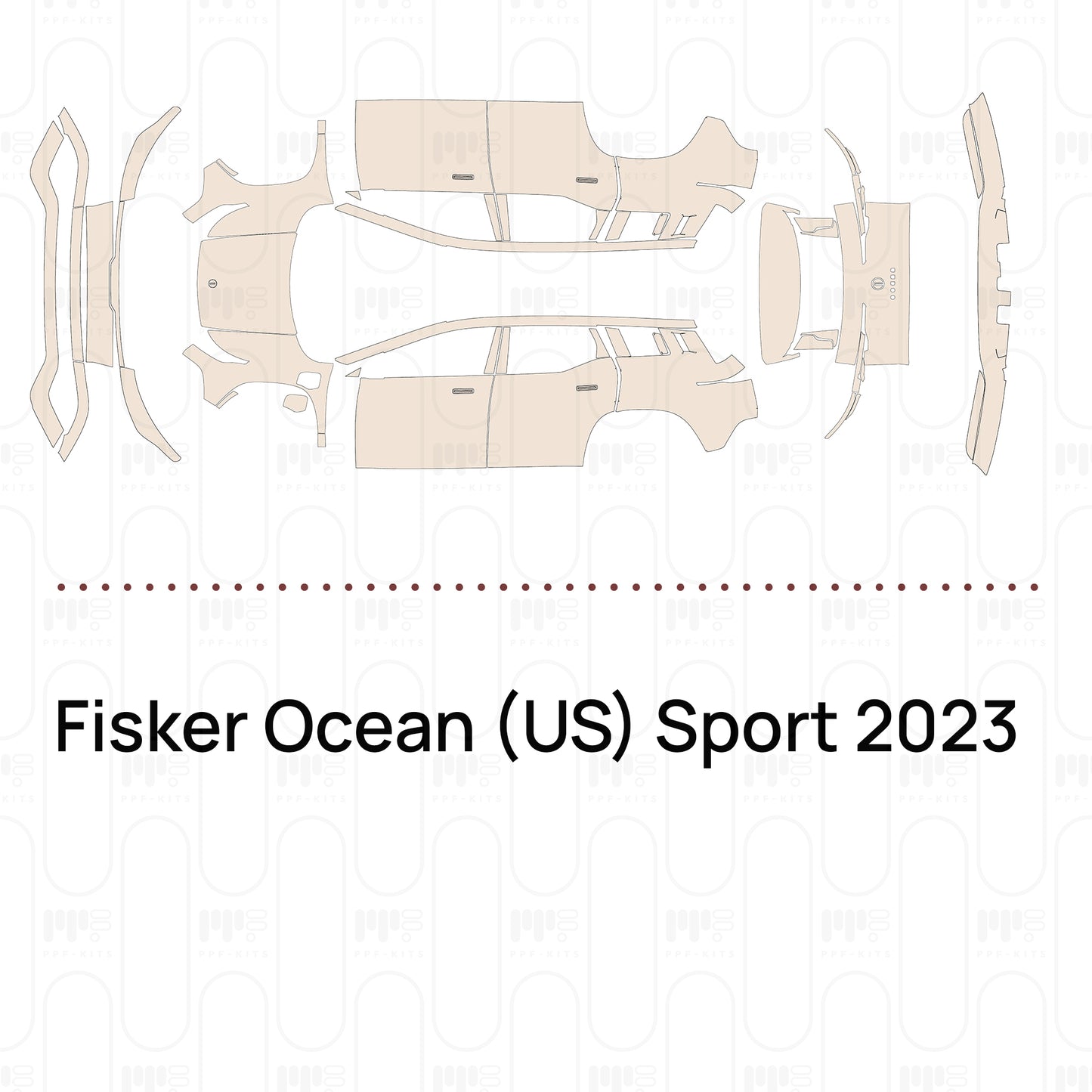 Voorgesneden PPF Fisker Ocean (US) Sport 2023