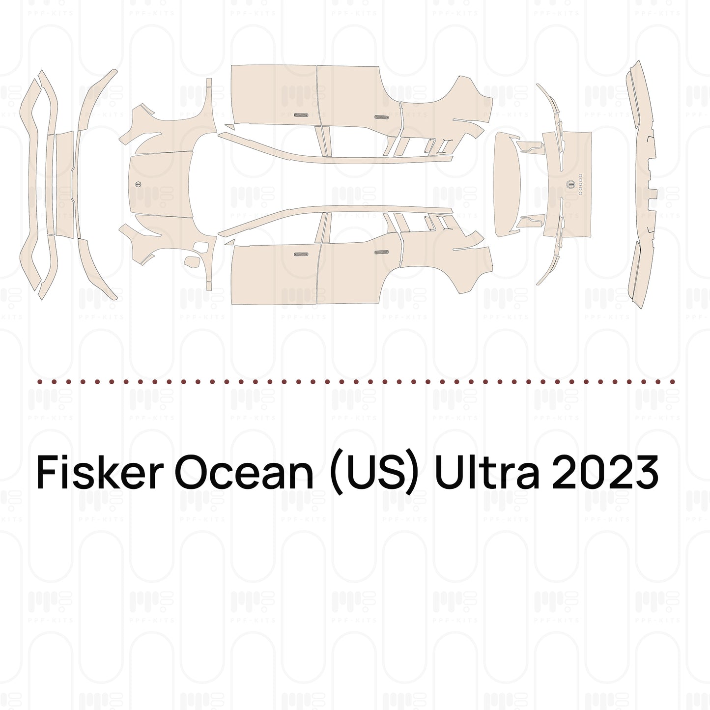 Voorgesneden PPF Fisker Ocean (US) Ultra 2023
