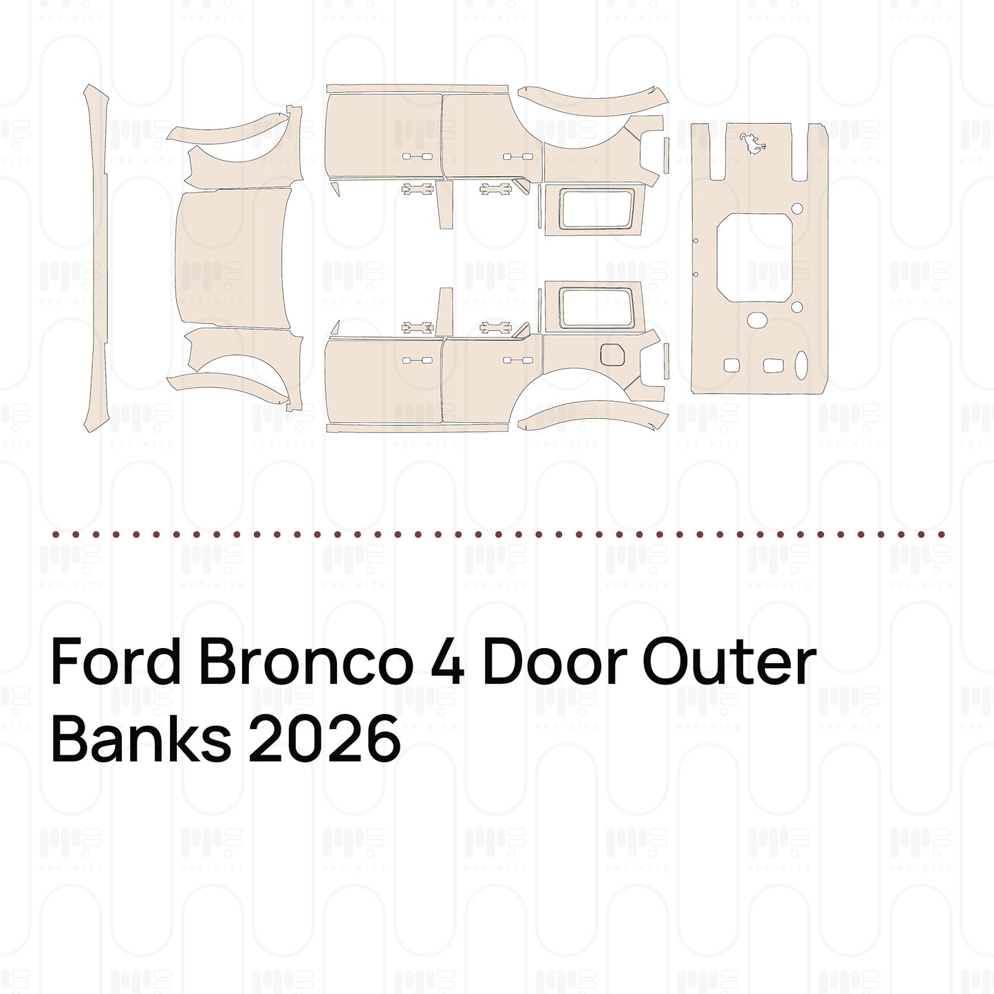Voorgesneden PPF Ford Bronco 4 Door Outer Banks 2026