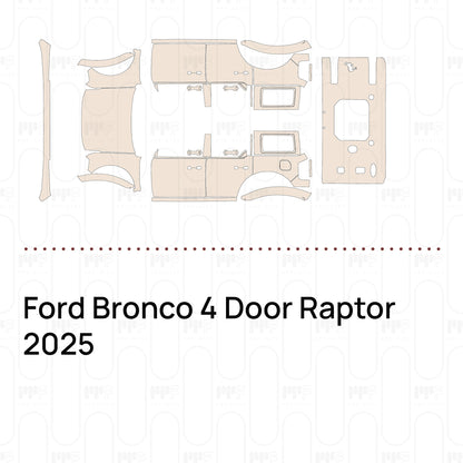 Voorgesneden PPF Ford Bronco 4 Door Raptor 2025