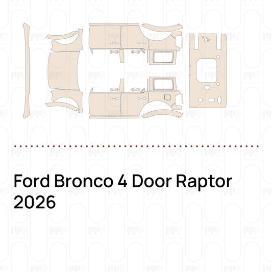 Voorgesneden PPF Ford Bronco 4 Door Raptor 2026