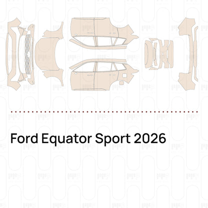 Voorgesneden PPF Ford Equator Sport 2026