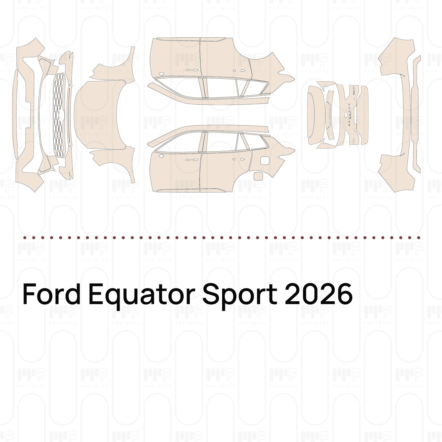 Voorgesneden PPF Ford Equator Sport 2026