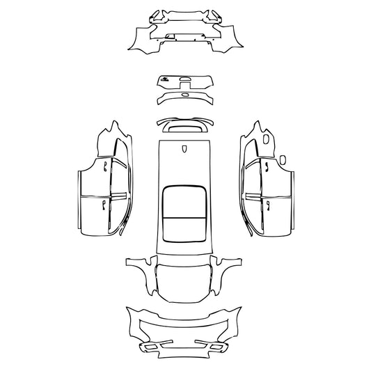 Pre-Cut PPF Ford Everest Base 2018 - PPF-Kits