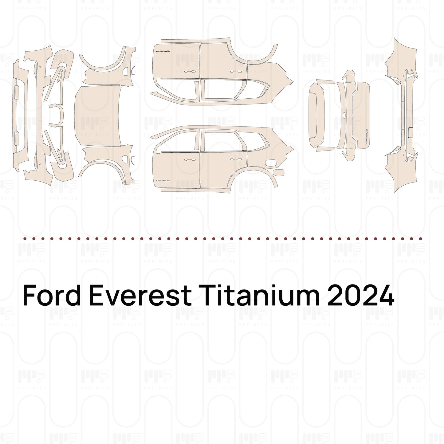 Voorgesneden PPF Ford Everest Titanium 2024