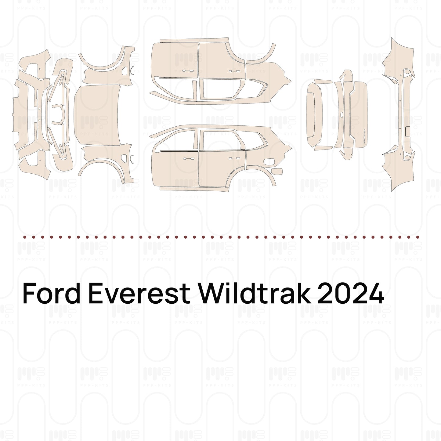 Voorgesneden PPF Ford Everest Wildtrak 2024