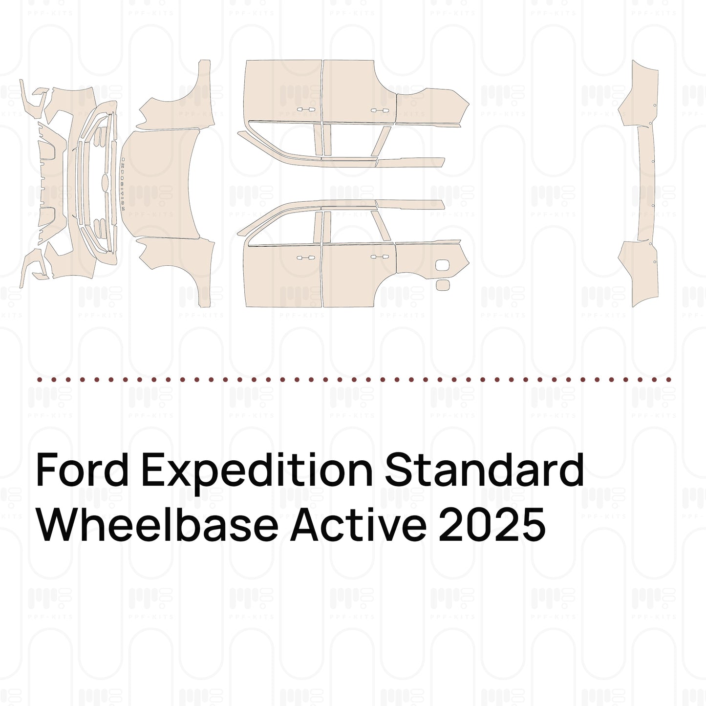 Voorgesneden PPF Ford Expedition Standard Wheelbase Active 2025