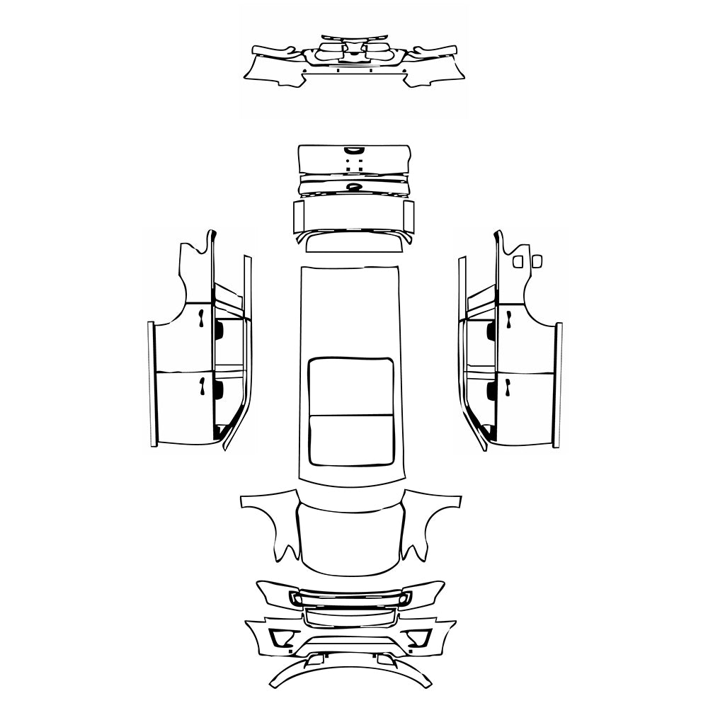 Pre-Cut PPF Ford Expedition Standard Wheelbase Platinum 2019 - PPF-Kits
